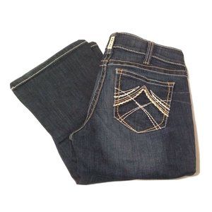 Ariat Real Denim Sz 29L  Women's Bootcut Jeans Dark Wash Western  31x32.5